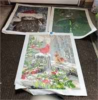 Unframed Painting Lot Garage