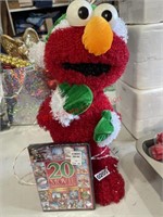 Animatronic Elmo and Christmas  DVD movie pack -
