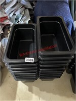 Lot of commercial  prep station containers