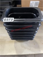 Lot of commercial prep station topping containers