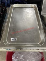 Large lot of commercial metal trays