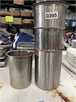 Lot of stainless Bain Marie. Pots commercial