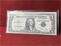 NICE CRISP 1935E UNITED STATES $1 SILVER CERT.
