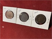 (3) MIX DATE CANADA LARGE CENTS 1876 / 1890 /1900H