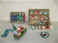 VINTAGE CHRISTMAS BULBS & DECORATIONS