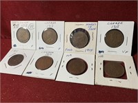 (8) MIX DATE CANADA LARGE CENTS