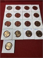 (17) MIX UNITED STATES PRESIDENTIAL $1 COINS