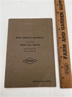 1949 railroad rail, defect, manual, Sperry rail