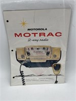 Vintage MOTOROLA MOTRAC Moblie FM TWO WAY RADIO