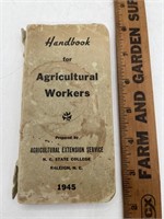 1945 agricultural workers handbook, NC State