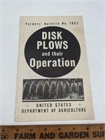1948 disc plows, and their operation United