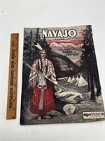 1903 native american  Ragtime sheet music NAVAJO