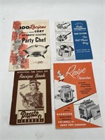 Vintage lot of recipe, booklets club, aluminum