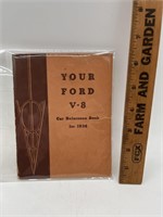 1936 Ford V-8 Car Reference Book Owners Operators