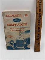 Vintage Ford Model A Service Bulletins Complete