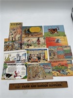 Vintage lot, World War II era postcards humor,