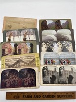 Antique lot of stereo view cards