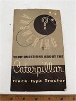 Caterpillar track top tractor  manual