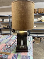 Vintage Brass Nautical Lantern Table Lamp  with