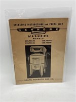 Kenmore Wringer Washer Operating Instructions