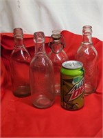 4 Vintage Citrate of Magnesia Bottles