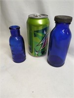 2 Vintage  Bromo Seltzer Bottles