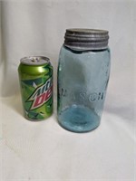 Vintage Mason Quart Blue jar