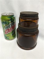 Vintage Kodak Stackable Glass Jars