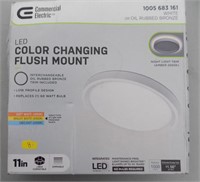 Commercial Electric LED Color Changing Flush Mount