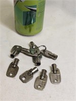Vintage Soda Snack Dispenser Keys
