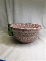 Roseville Splatter Ware Mixing Bowl 10" dia.