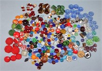Antique Colored Glass Buttons