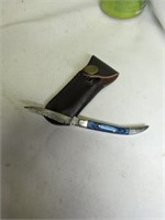 Toothpick Knife w/ Damascus Blade 5 1/2" open
