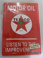 Nostalgic Texaco Motor Oil Sign
