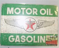 Nostalgic Texaco Motor Oil Gasoline Sign