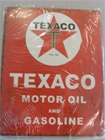 Texaco Motor Oil and Gasoline Sign