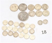 US 90% Silver Dimes Quarters Half & Morgan Dollar