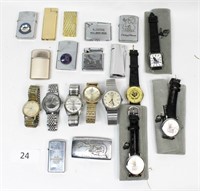 Estate Lot of US Navy Lighters & Bowling Watches