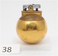 Vintage Ronson Rondelight Ball Lighter Gold Plated