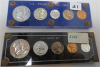 2 - 1962 US Proof sets