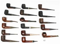 Lot of 17 Vintage Estate Tobacco Pipes