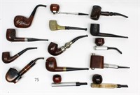 Lot of 14 Unusual Estate Pipes Metal Shanks