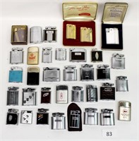 Large Group of Vintage Ronson Pocket Lighters