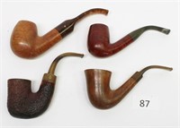 Lot of 4 Estate Pipes Barling GBD Gardesana