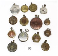 14 Vintage WWI/WWII Handmade Trench Art Lighters