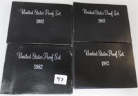 4 - 1982 US Proof sets