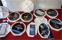 Seven collectible Star Trek plates Hamilton