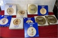 10 collectible, Hummel Goebel plates in boxes