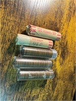5 TUBES OF WHEAT PENNIES
