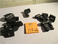 Lot 10 mic clips Senn (5) Shure (4) & other (1)